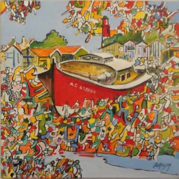 Peinture sur le Bassin : Connaissez vous l&rsquo;art cellulaire ? Allez voir Luc Baudia …