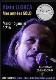 Mes années « Gold » : Alain Llorca, bassiste et chanteur du groupe, au Zèbre (Arcachon), mardi 15/01.