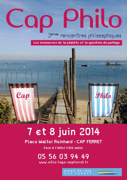 Lège-Cap Ferret : 3 bonnes raisons de s’arrêter à « Cap Philo », samedi 7 et dimanche 8/06.