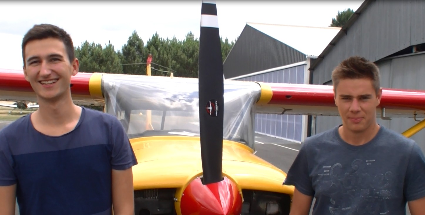 Hop ! Tour aérien des Jeunes Pilotes : Deux jeunes de l&rsquo;aéroclub d&rsquo;Andernos sélectionnés, décollent ce samedi de Toulouse pour deux semaines d&rsquo;épreuves. (Vidéo)