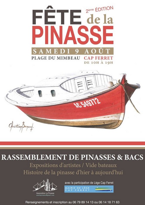 Cap Ferret, ce WE : Fête de la Pinasse et régates de bateaux anciens. Du beau, du vrai, du bateau d&rsquo;ici …