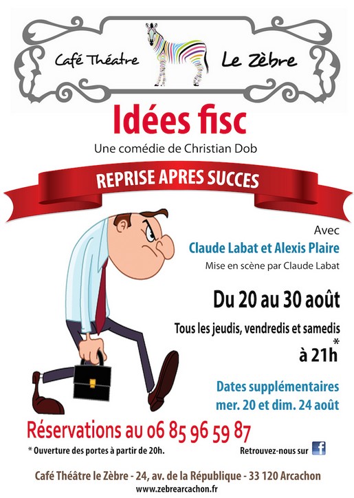 Les jeudis, c&rsquo;est permis ! Les sorties, ce 21/08 : Café théatre, concerts de Larros, braderie, et rentrée littéraire …