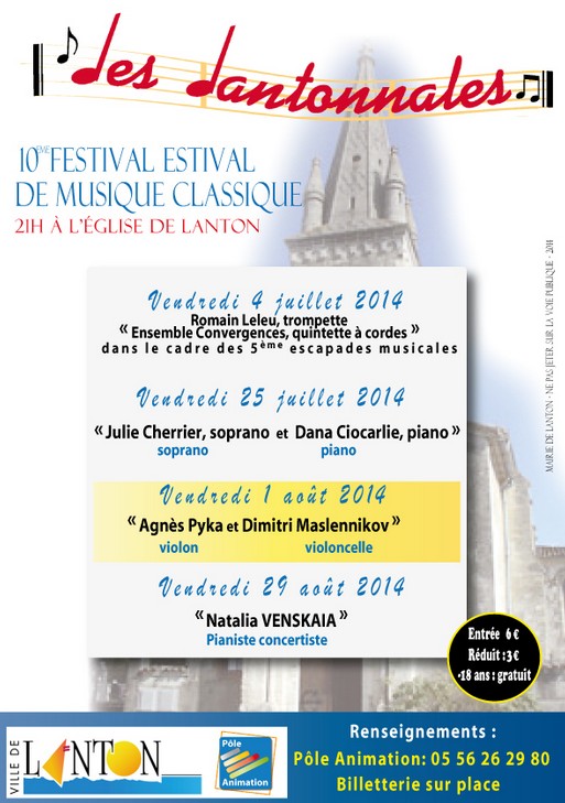 Ce vendredi 29/08 : Concerts jazz, blues-rock, classique. Café théatre. Huitrade chez Pinder. Marché nocturne, etc.