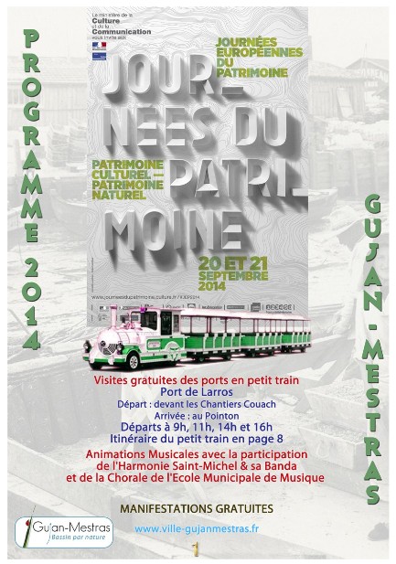 Journées Européennes du Patrimoine : Toutes les animations et sorties sur le bassin. Avec une reconstitution historique à Arès. Sam 20 et Dim 21/09