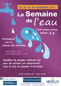Ce lundi 24/11 : De l’eau et du ciné …