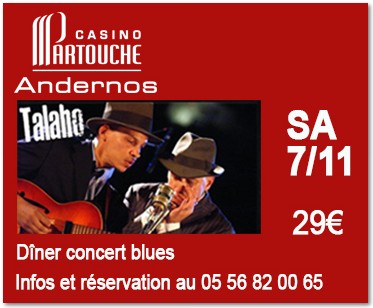 Andernos : Les diners concerts du Casino Miami.