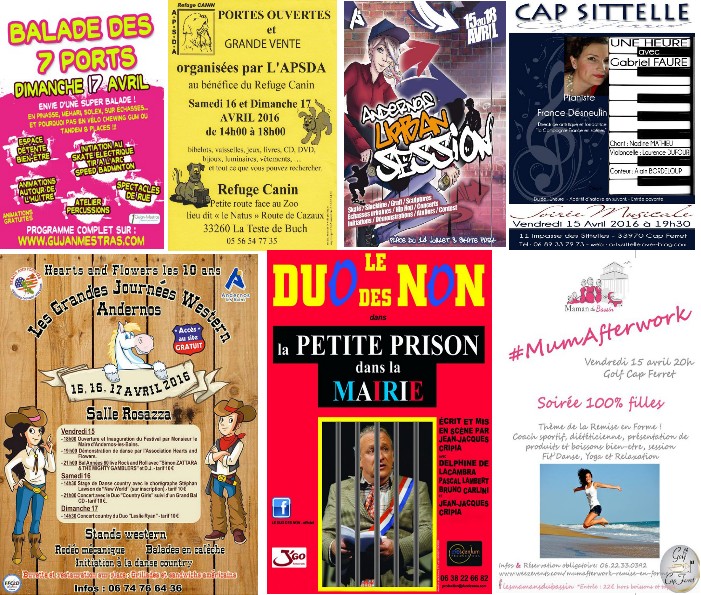 Les sorties ce week-end du 15/04