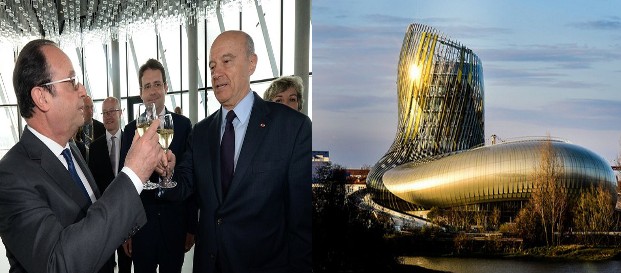 F. Hollande et A. Juppé inaugurent la cité du vin : A la vôtre !