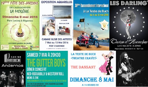 Quelques sorties jusqu&rsquo;à Dimanche 8 mai