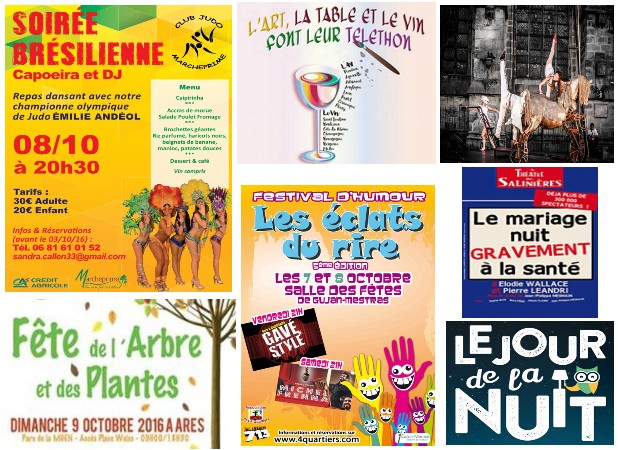 Idées de sorties pour la fin de la semaine…