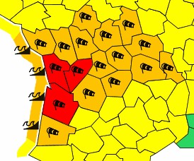Alerte météo : Le préfet passe au rouge