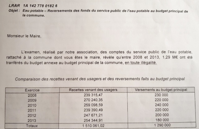 (VDO) Des fuites dans les budgets de l&rsquo;eau à Andernos de 2008 à 2014