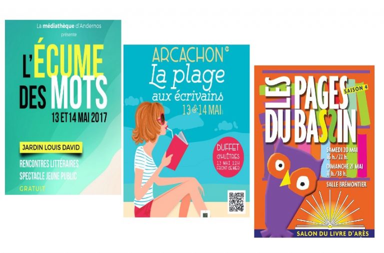 En mai, les auteurs aiment venir goûter l&rsquo;air iodé (et les huitres) du Bassin…