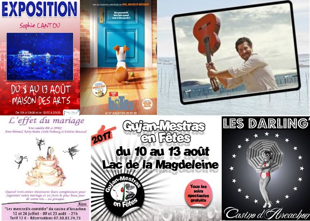 Idées sorties sur le Bassin pour la fin de semaine…