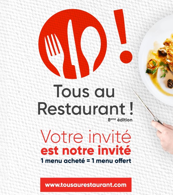 Menu Tous au Restaurant : L&rsquo;addition divisée (presque) par 2, jusqu&rsquo;au 1/10 !