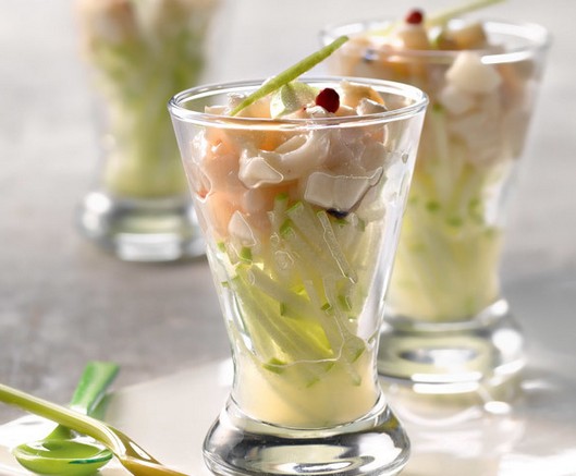Recette : Verrine tartare St Jacques, façon Lyselotte