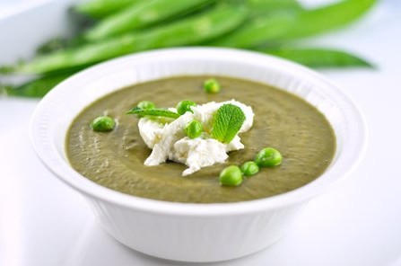 Recette facile : Une soupe petits pois pour se réchauffer…