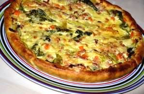 Recette sans eau : Tarte aux poireaux et lait de coco…
