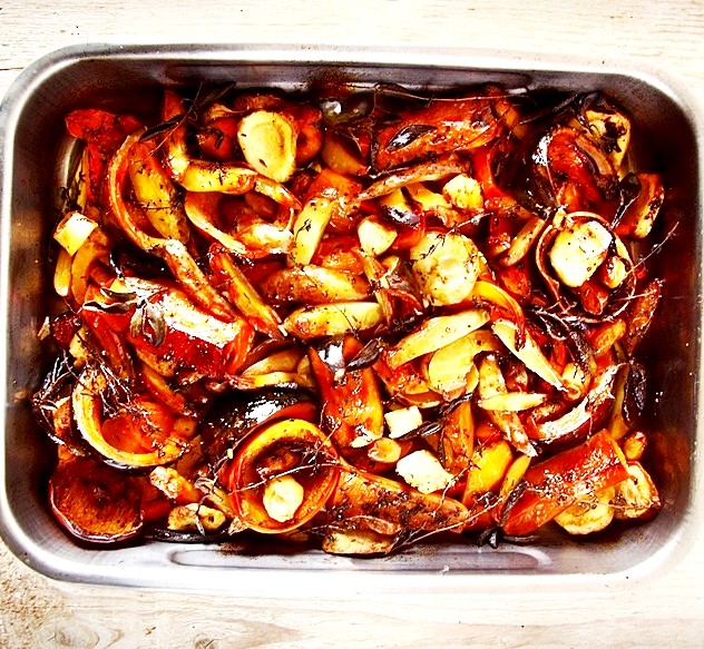 Recette au four : Ribambelle de légumes nacrés (de Lyselotte)
