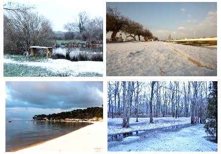 La neige sur le Bassin d&rsquo;Arcachon : Pas rare, mais photogénique !