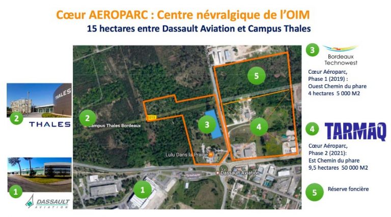 Projet de parc de loisirs aéronautique en 2021 à Mérignac
