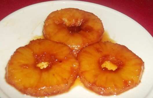 Recette : Ananas caramélisé (par Lyselotte)