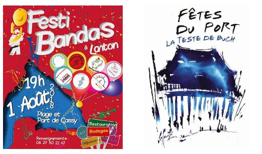 FestiBandas à Lanton et Fêtes du port à La Teste…