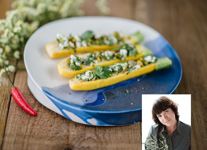 La Recette de cuisine d&rsquo;InfoBassin : Courgettes tiedes, ricotta et pistache