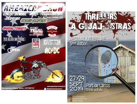 Tremblez gens du Bassin… Thrillers à Gujan et American Show à Lanton