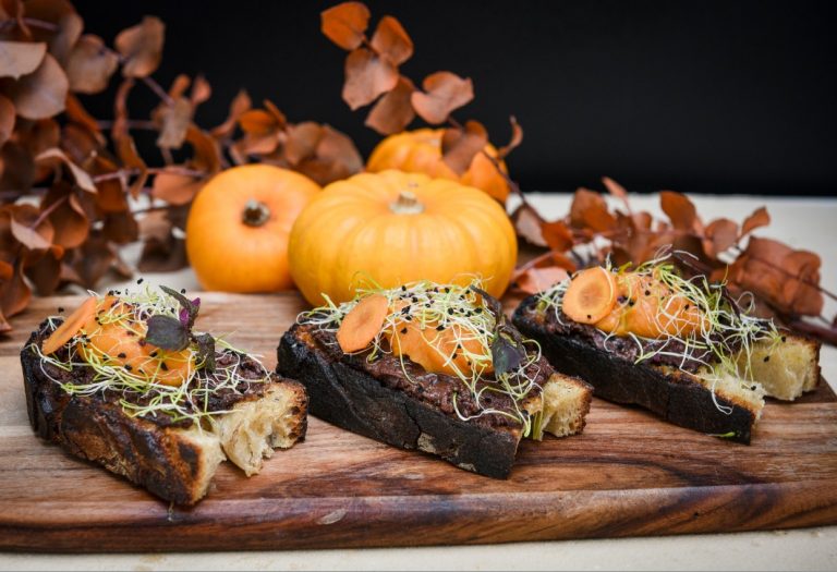 Recette d&rsquo;InfoBassin : Pintxo de boudin noir et puree de patate douce vanille