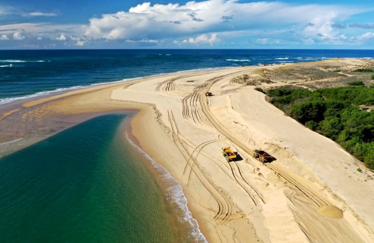 Cap Ferret : Réensablement de la pointe en photos…