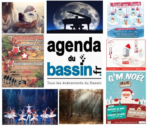 Agenda du Bassin : Marchés de Noel et autres sorties jusqu’au 19/12