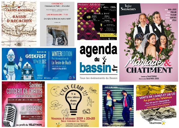 Agenda du Bassin d&rsquo;Arcachon : Des idées sorties jusqu’au 12/12