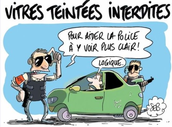 SOS avocats : Vitres teintees… Etes vous en regle ?