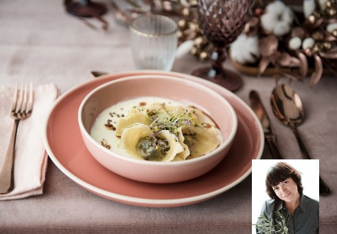 Recette d&rsquo;InfoBassin : Ravioles de champignons, creme de cerfeuil