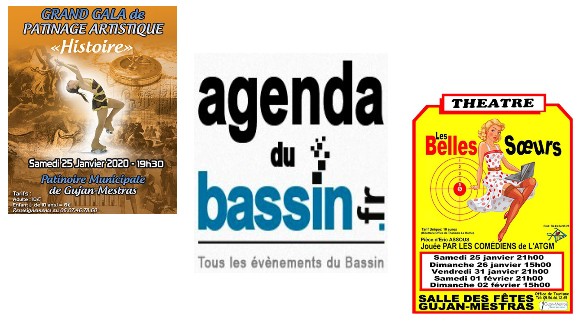 Agenda du Bassin : Les sorties jusqu’au 29-01-20
