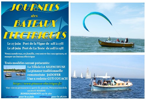 Journées des bateaux electriques sur le Bassin : Le silence est d&rsquo;or…