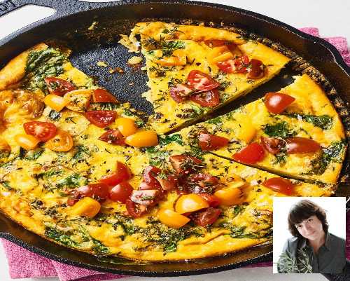 Recette de cuisine : Frittata au chevre et courgettes !