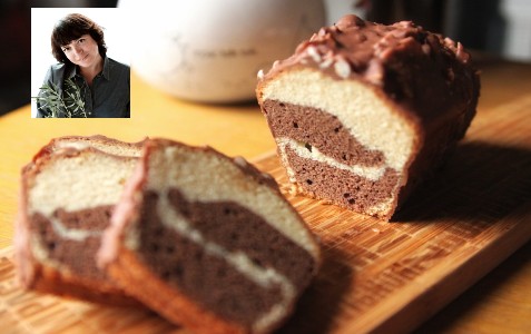 RECETTE DE CUISINE : CAKE MARBRE AUX 2 CHOCOLATS ET AUX NOISETTES