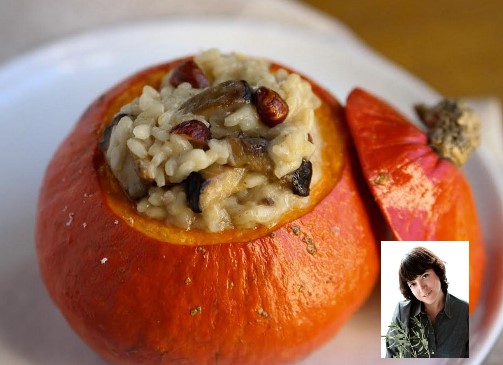 RECETTE simple DE CUISINE (de fetes): Risotto champignons dans un petit potiron