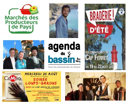 Les sorties sur le Bassin, ce week-end du 20/08 (malgré la Covid…)