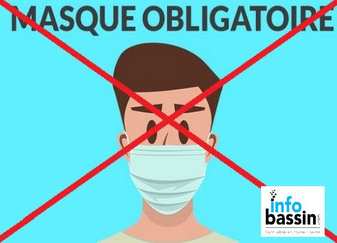 Fin (partielle) du port du masque (allégement des mesures sanitaires) en Gironde…
