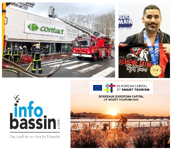 Incendie à Arès et autres infos…