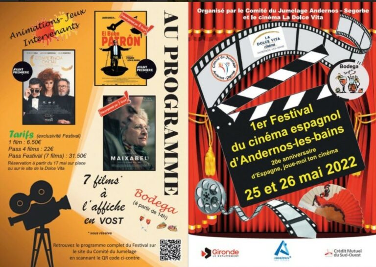 Espagne joue-moi ton Cinéma à Andernos pour 2 jours. Olé!