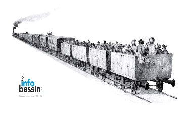 Prendre le train en 1845 de Bordeaux à La Teste (Attention au départ!)