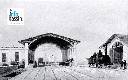 Prendre le train en 1845 vers La Teste : Les gares du parcours…