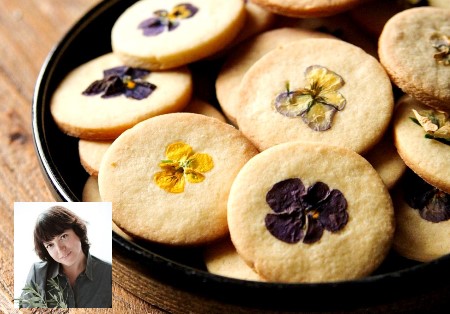 Recette gourmande! Sablés aux fleurs comestibles…