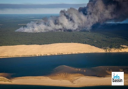 Quand le Bassin brûle… Des photos saisissantes à découvrir!