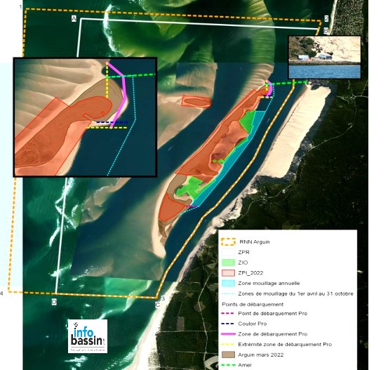 Nautisme: Modification du mouillage au Banc d&rsquo;Arguin