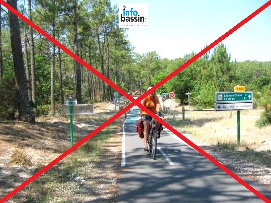 Pistes cyclables et espaces boisés interdits ce WE !